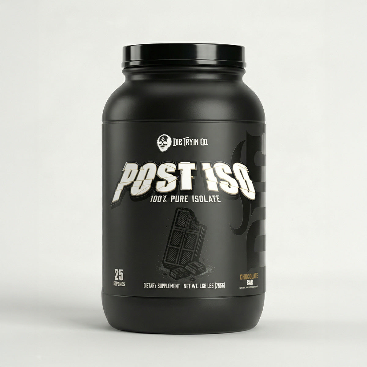 Post Iso 100% pure whey isolate tub in Chocolate Bar, 25 servings